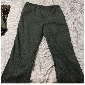 H&M Charcoal Checkered Trousers